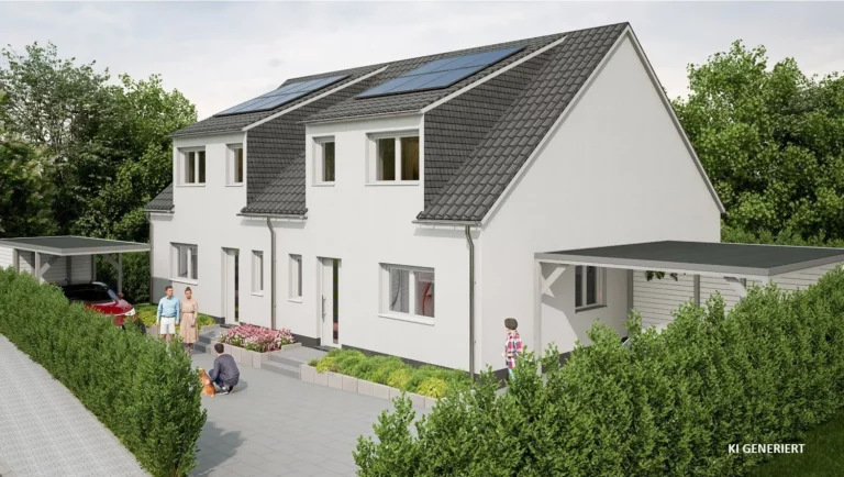 Startklar für Ihr Eigenheim: Neubau einer lichtdurchfluteten Doppelhaushälfte